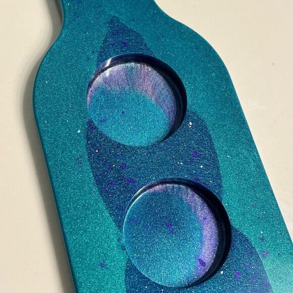 HANDCRAFTED Resin Shot Glass Serving Tray - Picture 2 of 3
